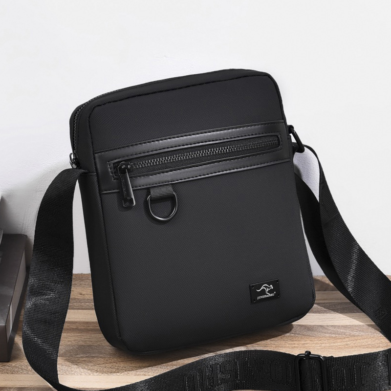 Luxury Bags Store - 新しいカンガルー高級ブランドビジネスメッセンジャーバッグ男性クロスボディバッグ男のショルダーバッグ男性オックスフォードカジュアルビジネスハンドバッグ