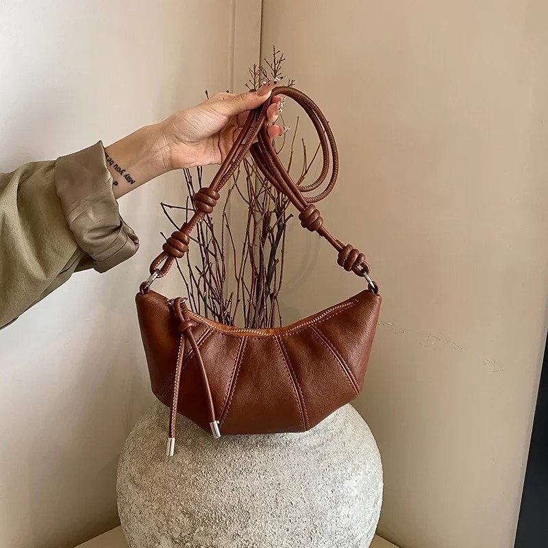 Luxury Bags On Sales - PUジッパーデザイナー高級餃子バッグ高品質ファッションレディースバッグセール2025ブランド気質多用途ハンドバッグ