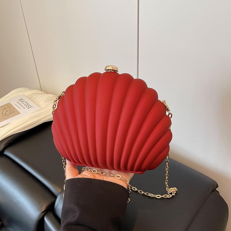 Luxury Bags Made In China - レディース ミニシェルバッグ アクリル製 高級デザイナーメイクアップ＆携帯電話収納ケース イエローベージュポーチ キュートなショルダートート