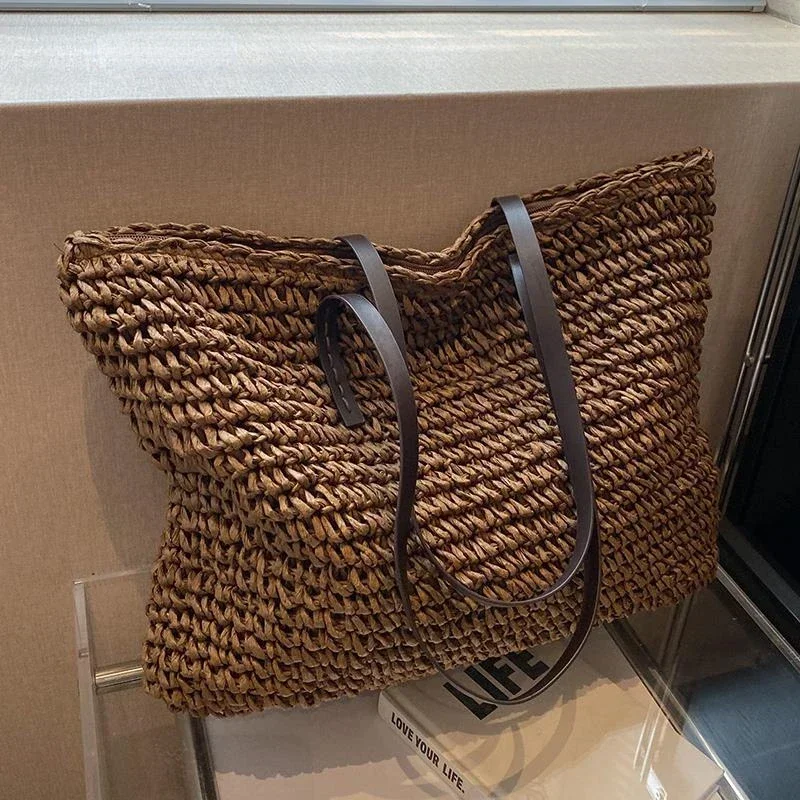 Luxury Bags On Sales - PU 高級デザインショルダーバッグ織り縫製ファッションレディースバッグ発売 2025 ファッションレジャー大容量ショルダーバッグ