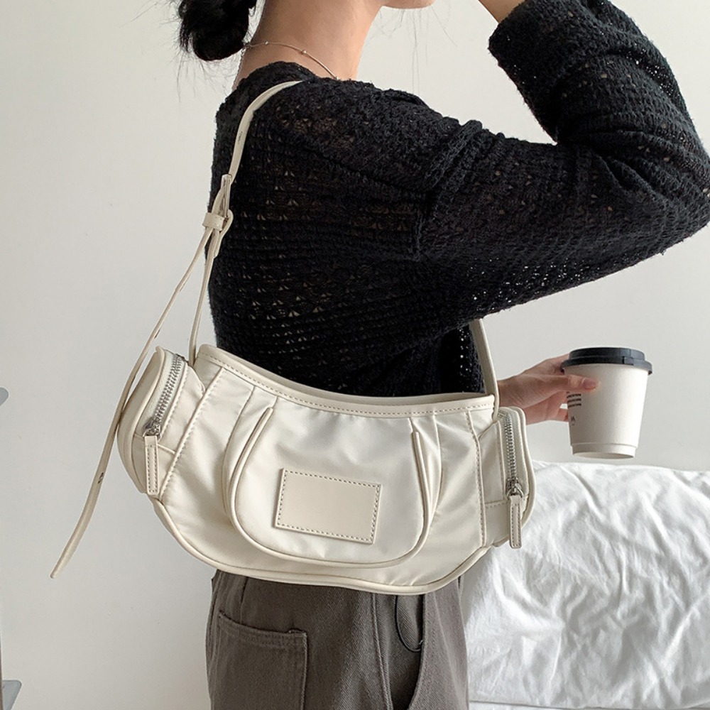 Luxury Bags That Are Vegan - 女性用ビーガンナイロン脇毛バッグ,多用途トートバッグ,カジュアル,シンプル,大容量,高級デザイナーファッション