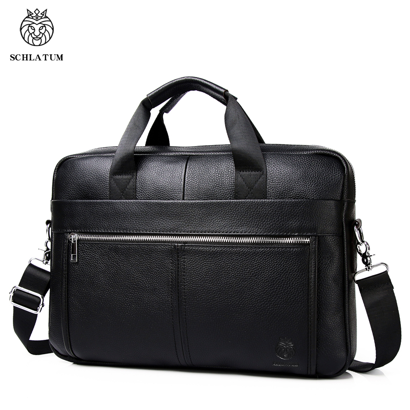 Luxury Bags That Fit Laptop - SCHLATUM 本革ブリーフケース男性用高級ハンドバッグラップトップブリーフケースバッグ 15 インチオフィスビジネスコンピュータバッグ