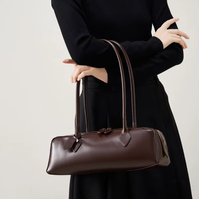 Luxury Bags For Sale - ホット販売本革バッグ女性の高級バッグ韓国ヴィンテージロングショルダーバッグハンドバッグレディース脇の下バッグ旅行バッグ