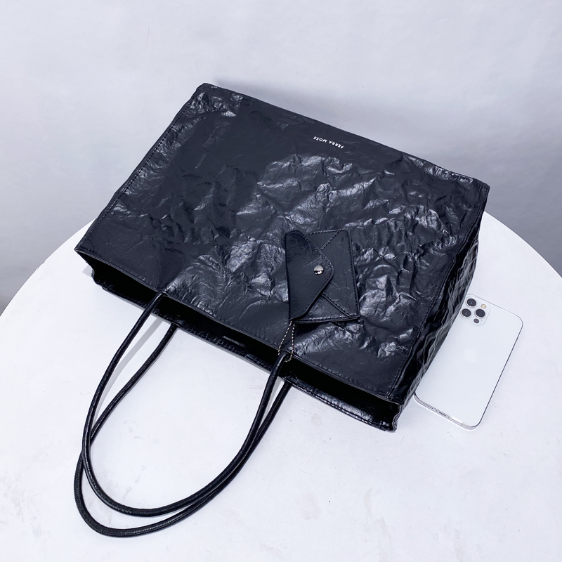 韓国カジュアルクラフト紙トートバッグ女性の高級デザイナーハン - Luxury Bag Collection のレビューと価格