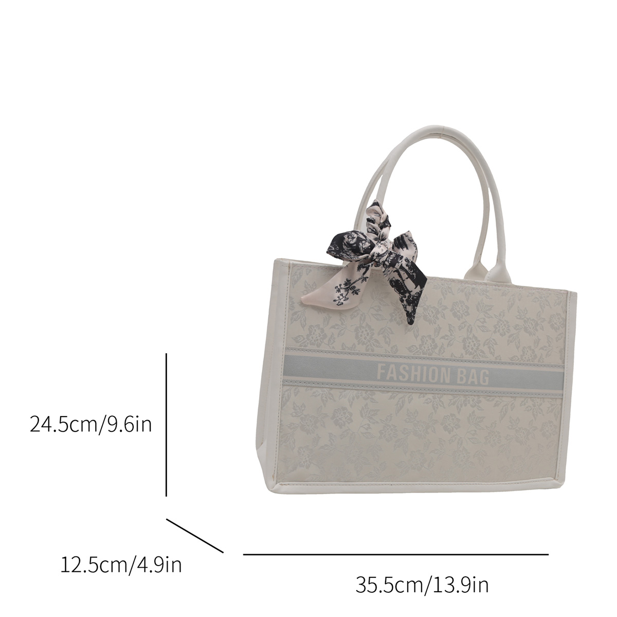 高級感あふれるエレガントな女性用トートバッグ、刺繍ブーケ柄P - Luxury Bag Collection のレビューと価格