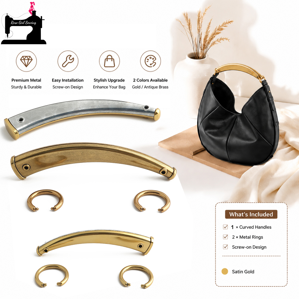 2/4/8 個高級サテンゴールド牛角財布ハンドルオープンジャ - Luxury Bags Repair のレビューと価格