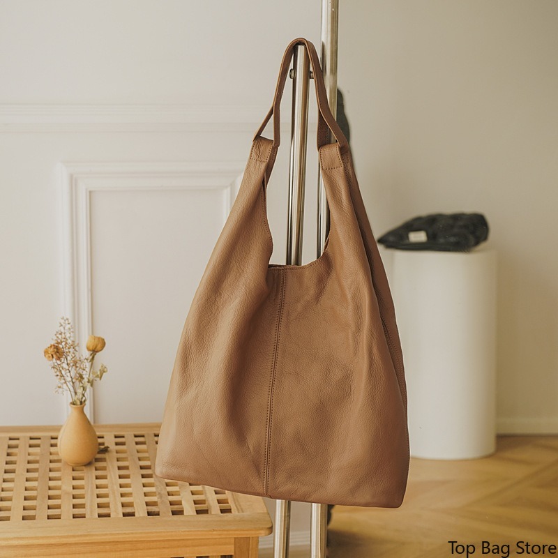レディース本革ショルダートートバッグ 静かな高級感 フルグレ - Quiet Luxury Bags Tote のレビューと価格