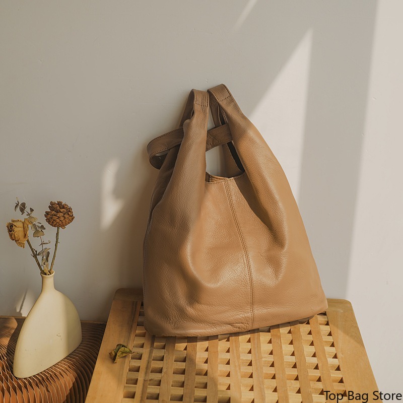 レディース本革ショルダートートバッグ 静かな高級感 フルグレ - Quiet Luxury Bags Tote のレビューと価格