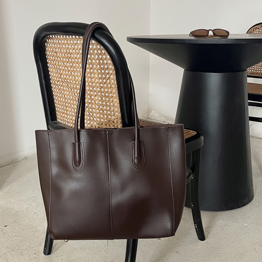女性のための革のトートバッグ,良質,シンプル,大容量,正方形 - Luxury Bag Collection のレビューと価格
