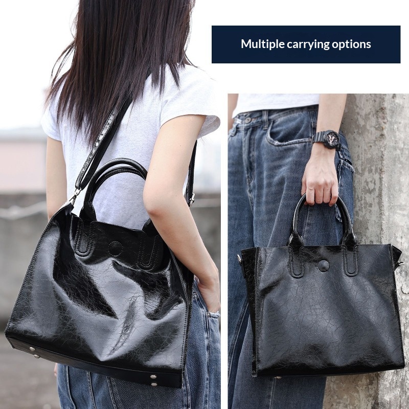 本革トートバッグ レディース 大容量ハンドバッグ トップハン - Quiet Luxury Bags Tote のレビューと価格