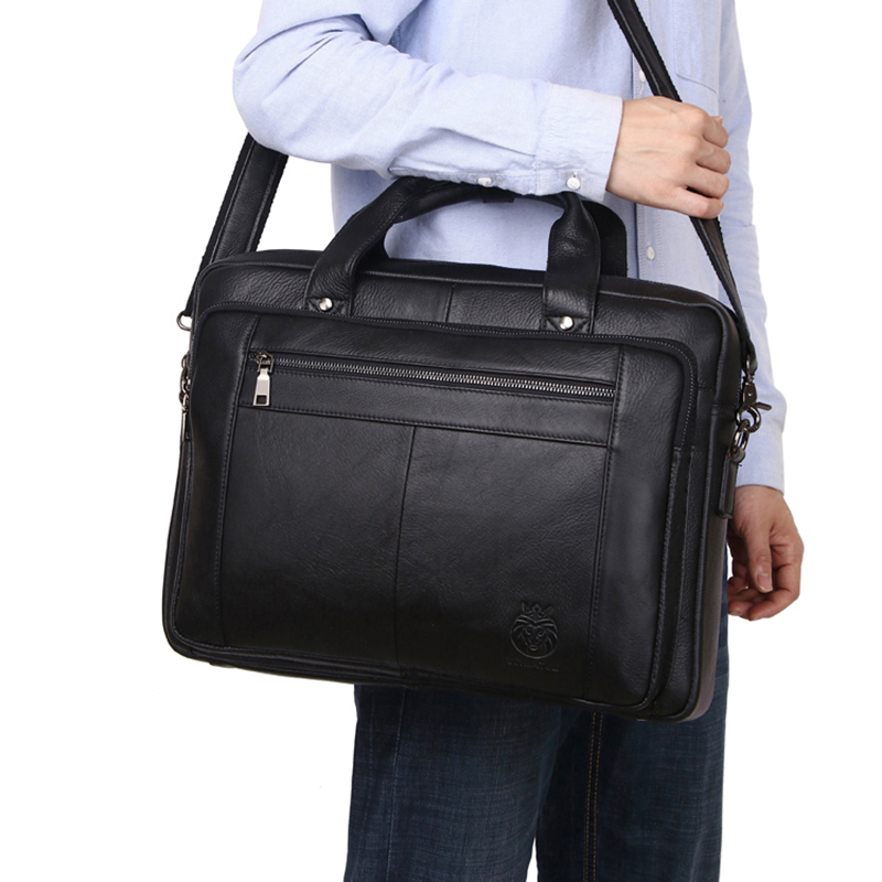 Schatum 男性用の本革のブリーフケース,高級品,ラップ - Luxury Bags That Fit Laptop のレビューと価格