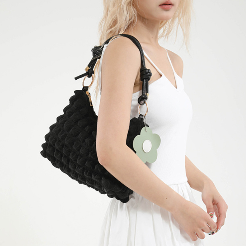 女性の新しいハンドバッグ韓国無地ドーパミンファッショナブルな - Luxury Bags Brands のレビューと価格