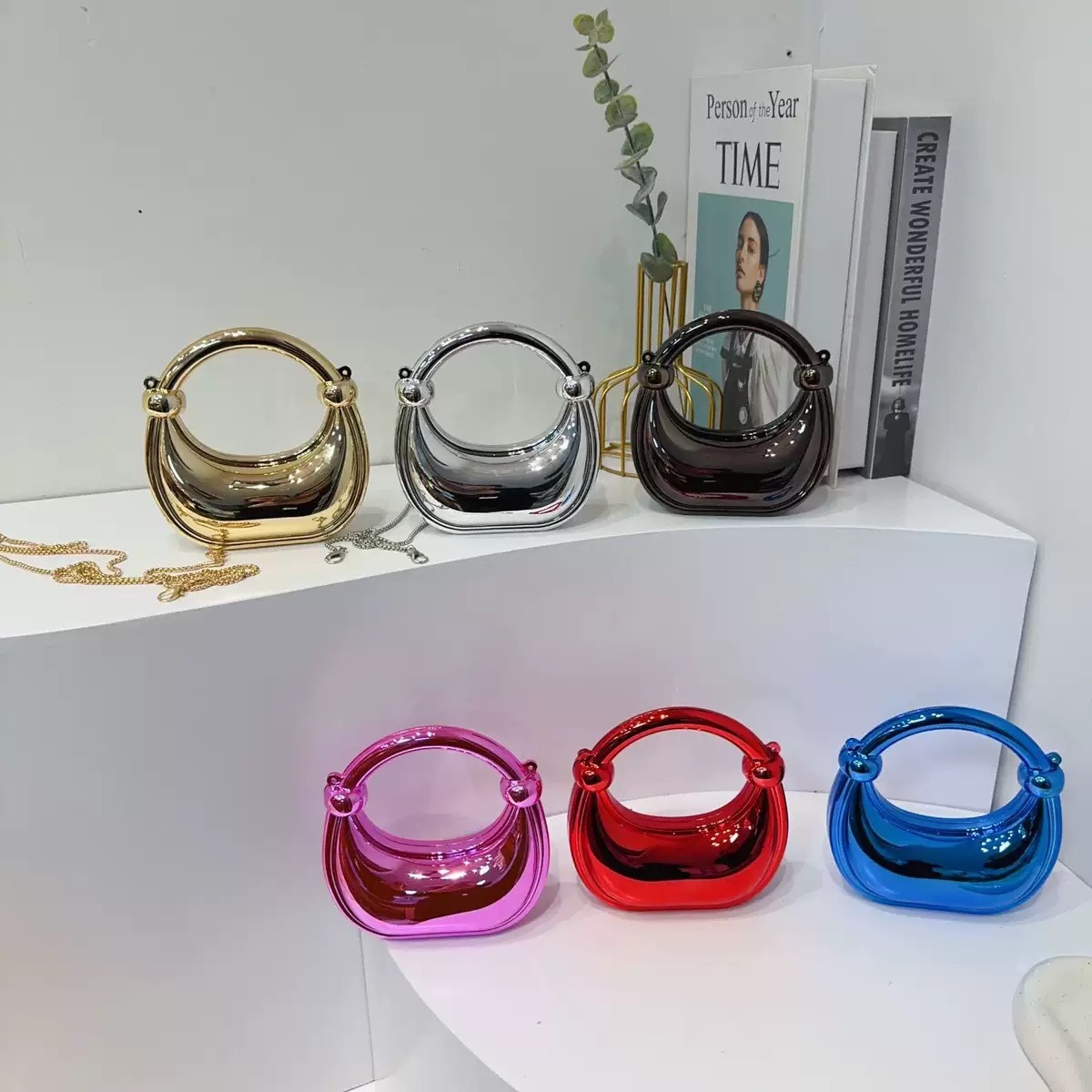 ミニゴールデンイブニングバッグ財布とハンドバッグ高級デザイナ - Luxury Bag Collection のレビューと価格