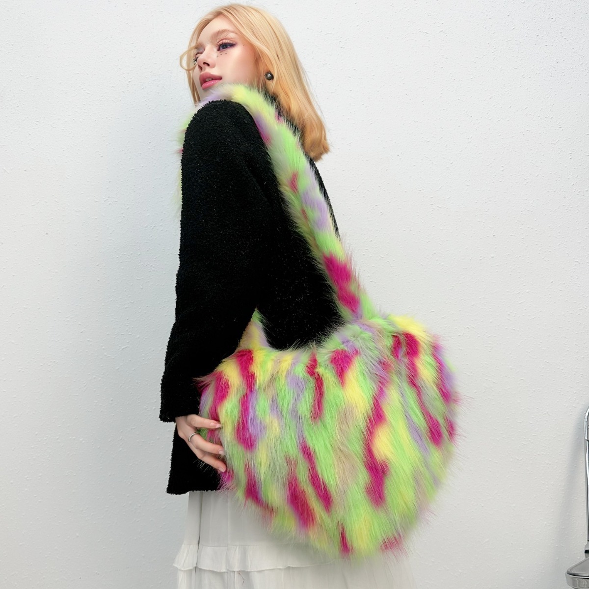 クロスボーダーフォックスファーショルダーバッグ - 高級感の - Luxury Bags That Are Vegan のレビューと価格