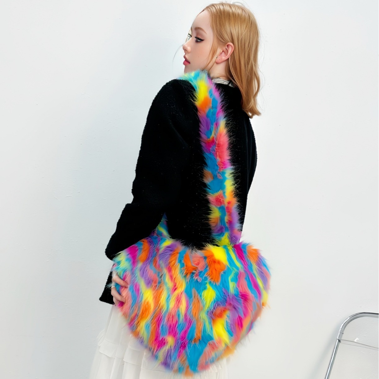クロスボーダーフォックスファーショルダーバッグ - 高級感の - Luxury Bags That Are Vegan のレビューと価格