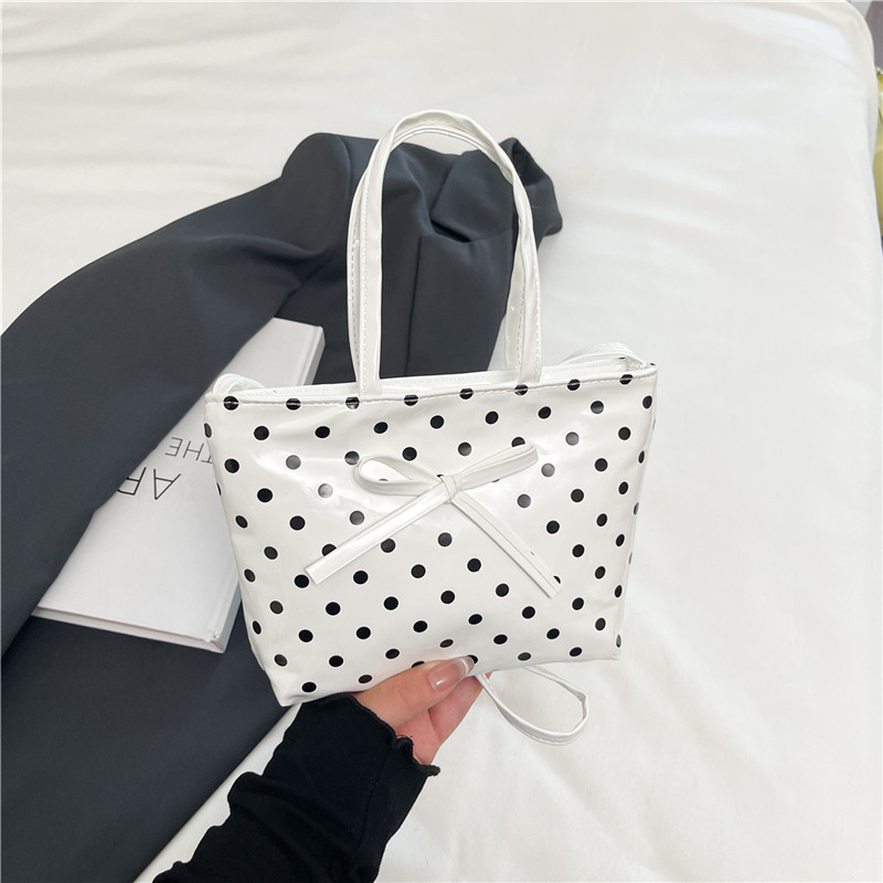 女性の新しいハンドバッグ韓国チェック柄水玉模様のリボンかわい - Luxury Bags Brands のレビューと価格
