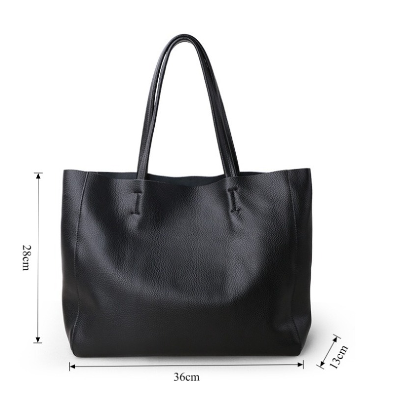 本革ショルダートートバッグ レディース 大容量 ロゴなし ミ - Quiet Luxury Bags Tote のレビューと価格