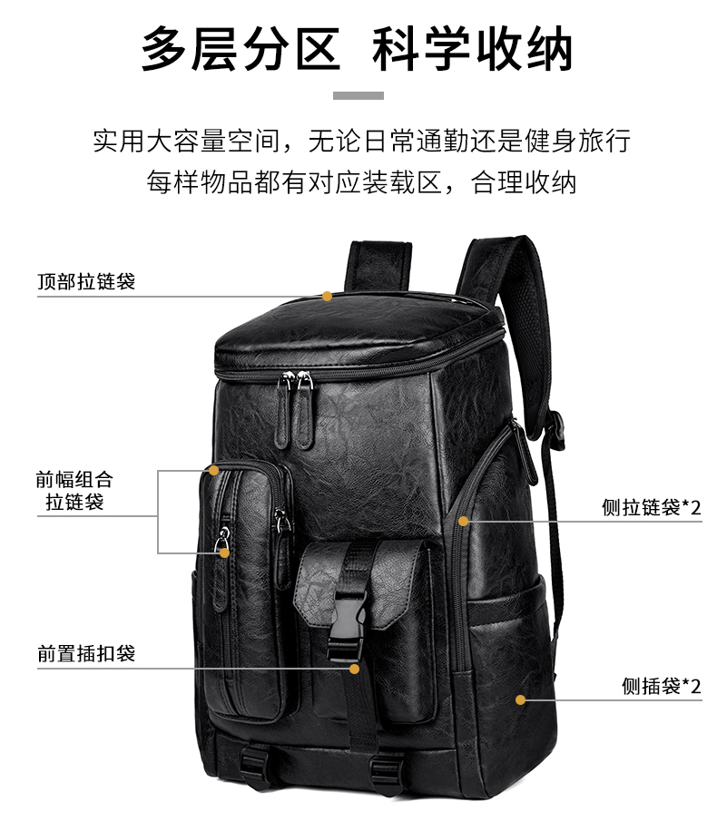ファッションレトロバックパック高級ブランドバックパック男性用 - Luxury Bags Brands のレビューと価格