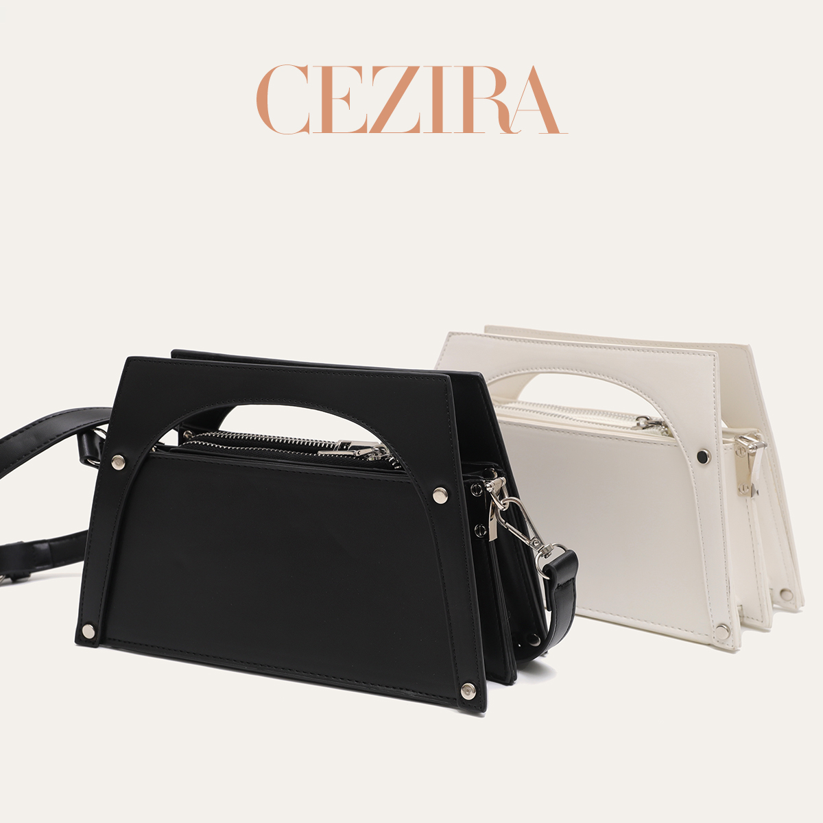 CRラグジュアリーPUヴィーガンレザートップハンドルバッグ、 - Luxury Bags That Are Vegan のレビューと価格